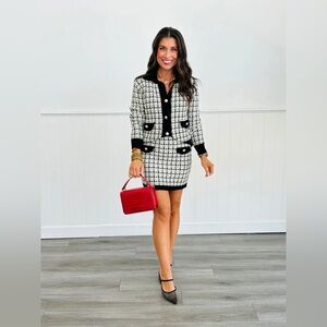 Take me to Paris Tweed Sweater Set